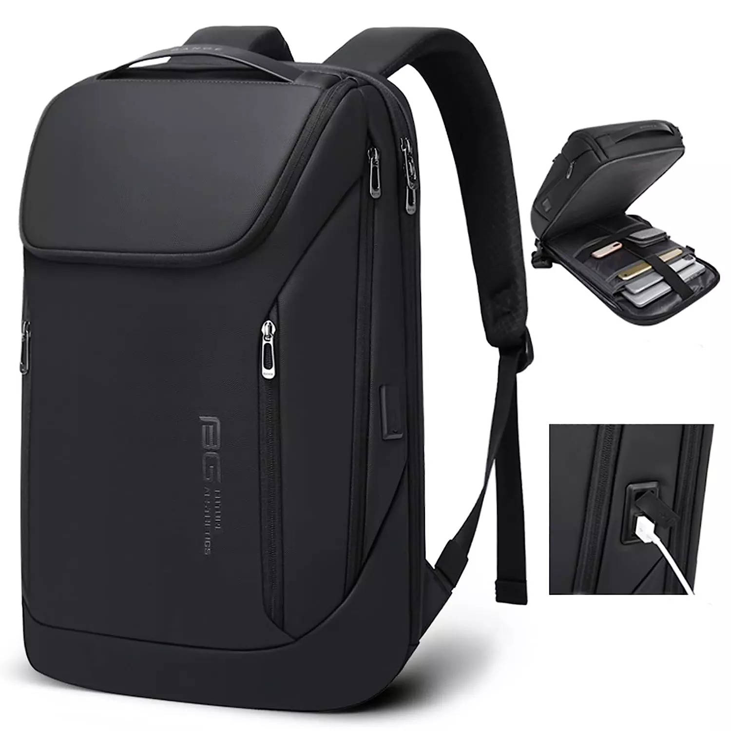 BANGE Men Backpack Business 15.6 Laptop Backpacks with USB