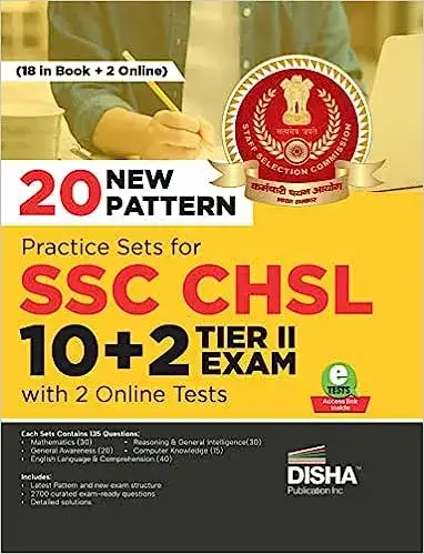 Image for 20NewPatternPracticeSetsforSSCCHSLbyDishaExperts