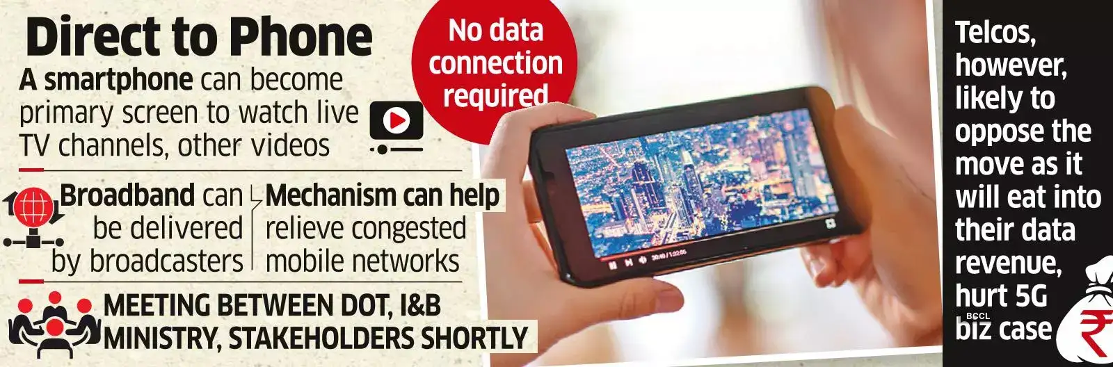 Direct to Mobile Government explores 'directtomobile' tech for live TV on phone without