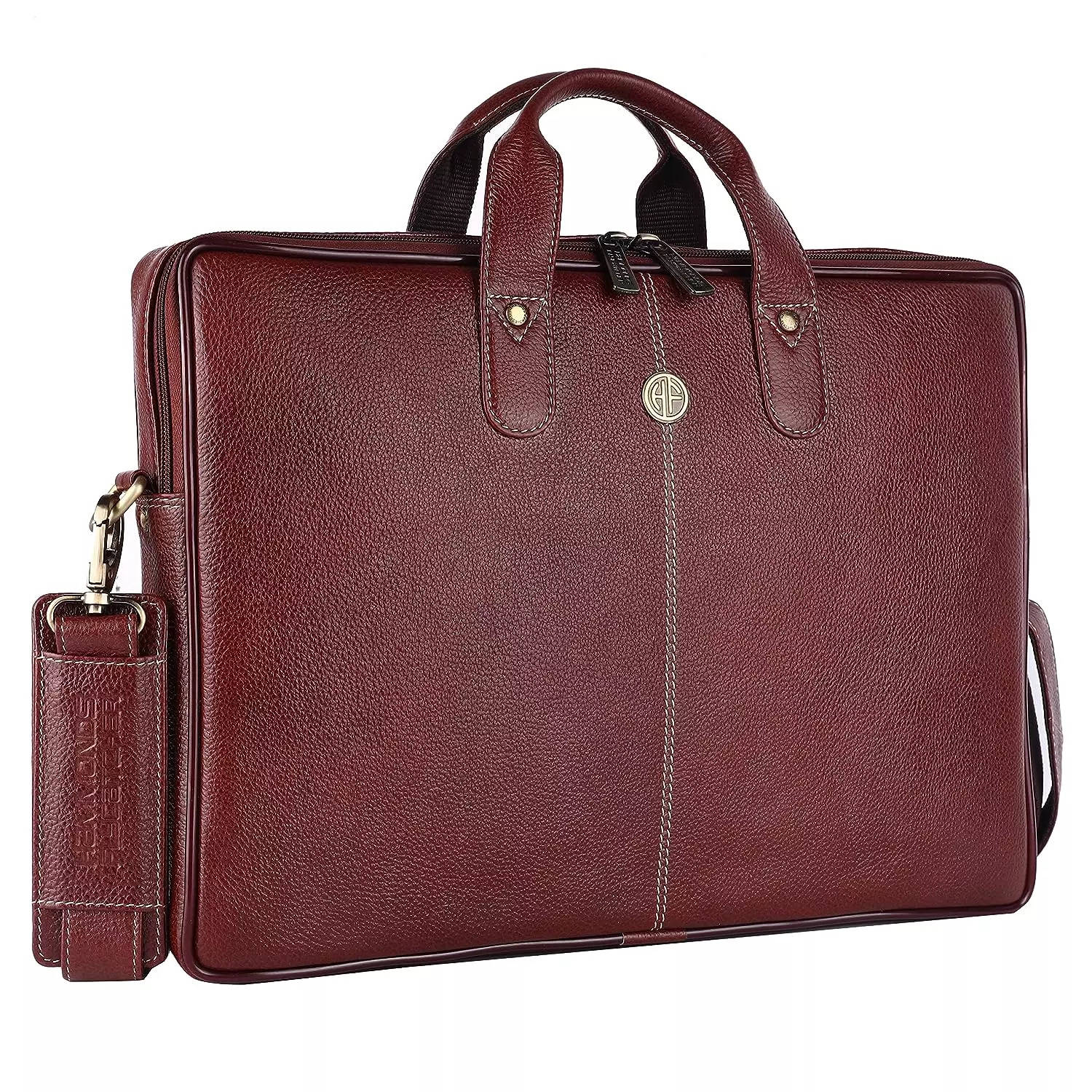 Buy Leather World Expandable Vegan Leather 15.6 inch Laptop Bags Office Bag  Men online