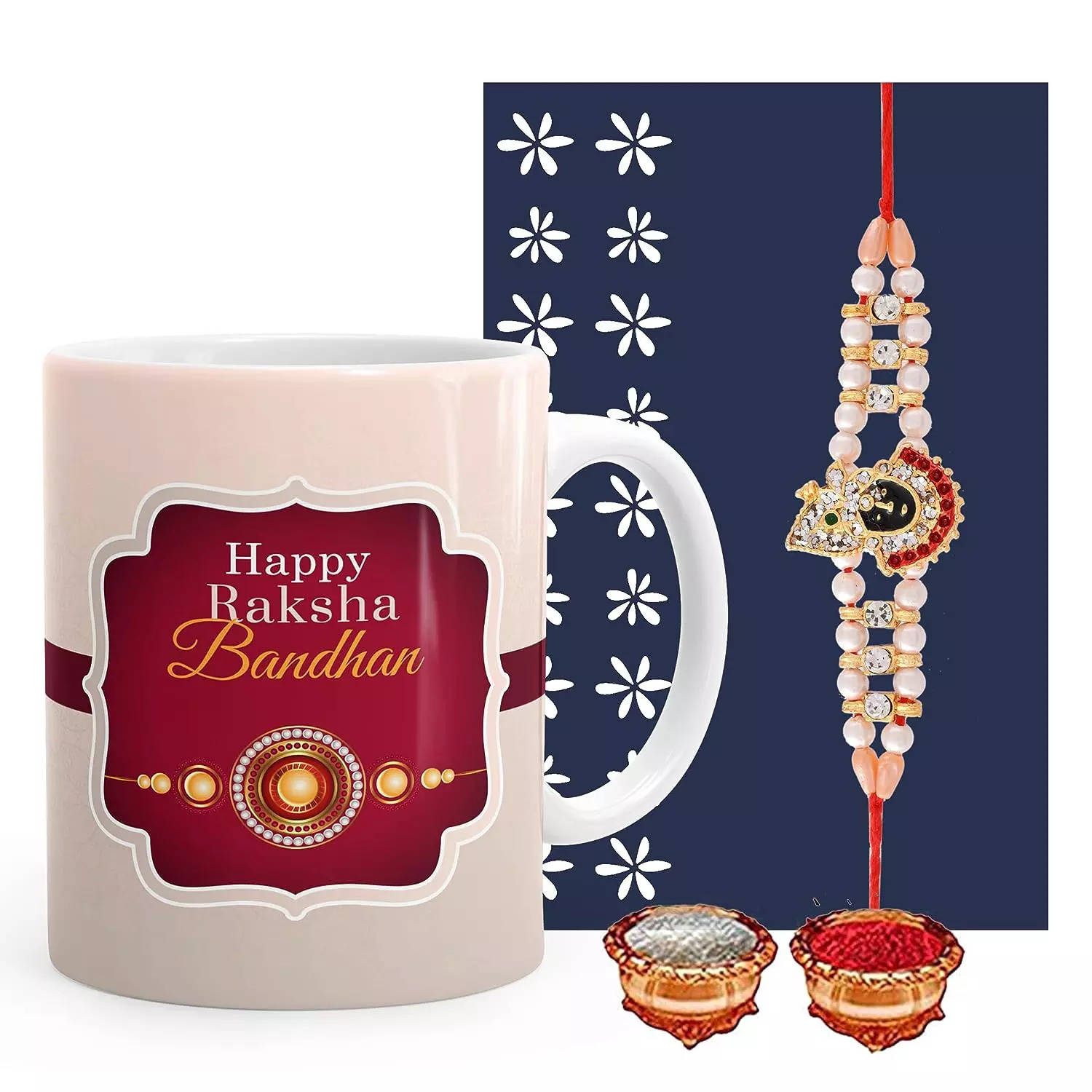 Midiron Tasty & Delicious Chocolates |Rakhi Gift for Sister | Raksha  Bandhan Gifts Hamper |Chocolate Pack & Coffee Mug/Cup Gift for Sister |  Rakhi with Greeting Card - Pack of 3 :