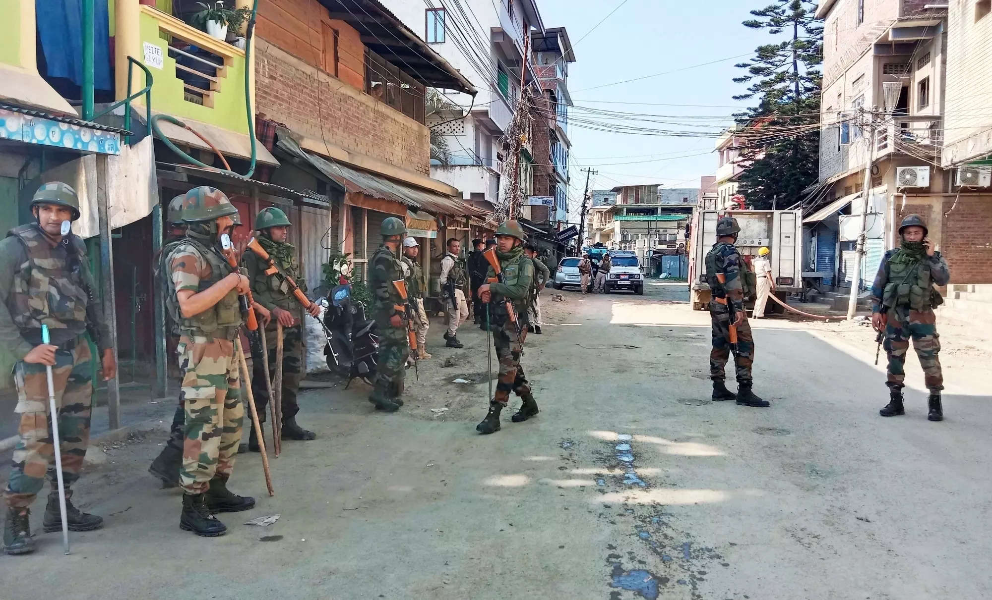 Manipur: Two killed in firing between security forces and armed men 