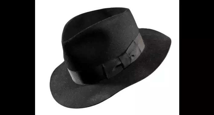 black Fedora hat: Michael Jackson's iconic black moonwalk hat