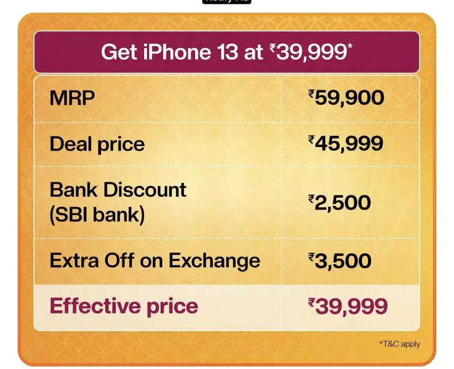 Amazon sale Amazon Sale offers Biggest iPhone 13 deal of the year