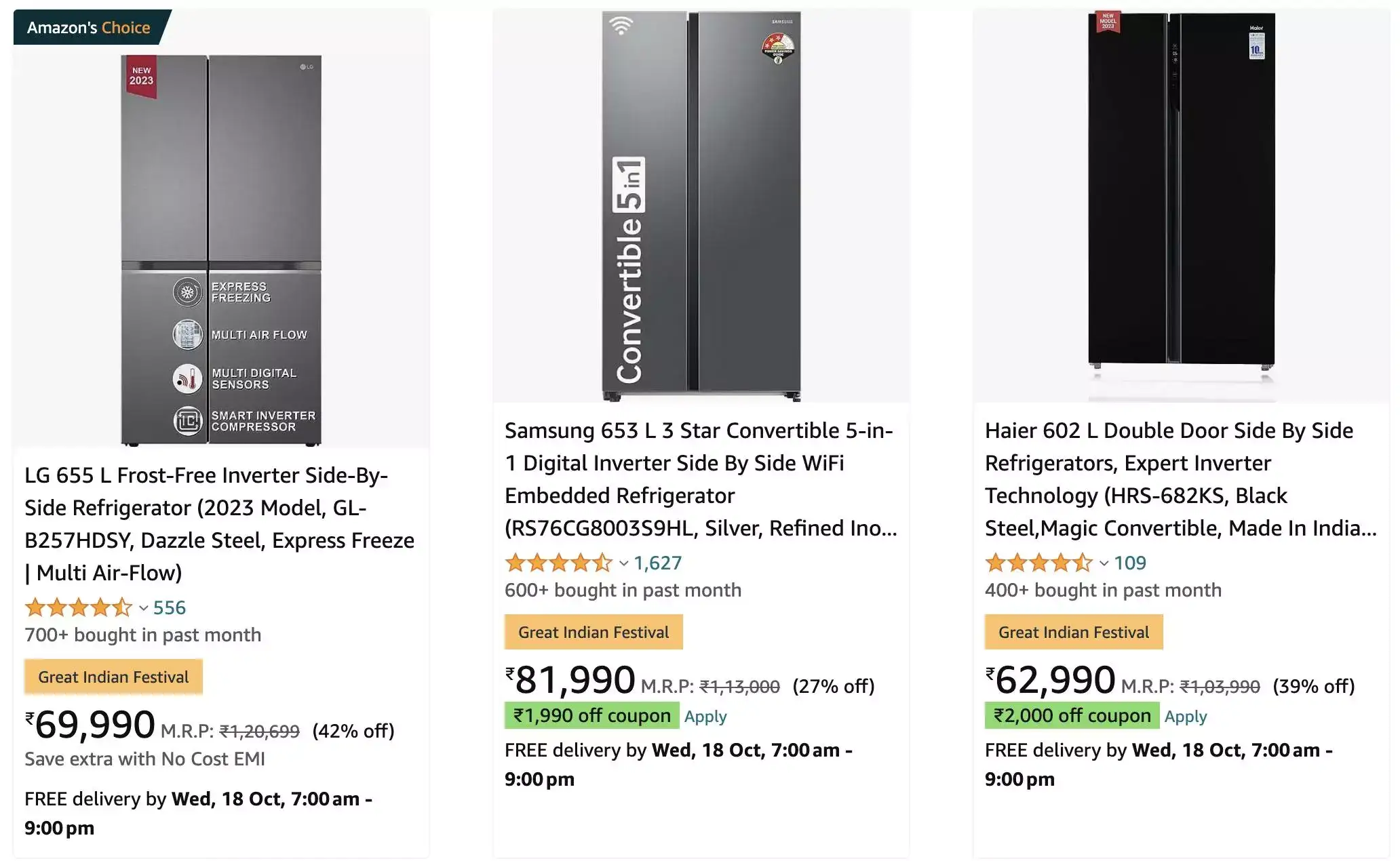 Amazon sale Amazon Sale 2023 Best deals on ACs, Refrigerators,Washing
