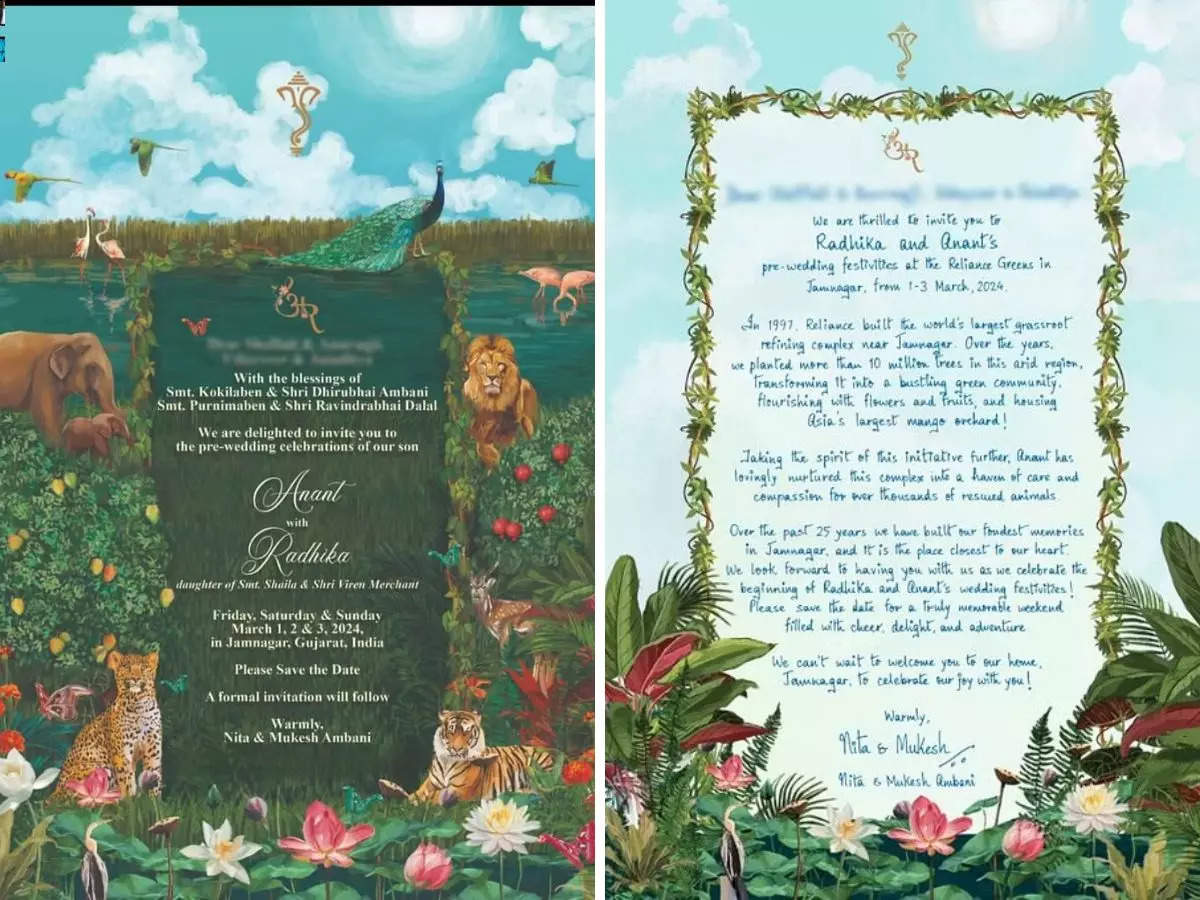 Anant Ambani & Radhika Merchant’s wedding invitation card goes viral ...