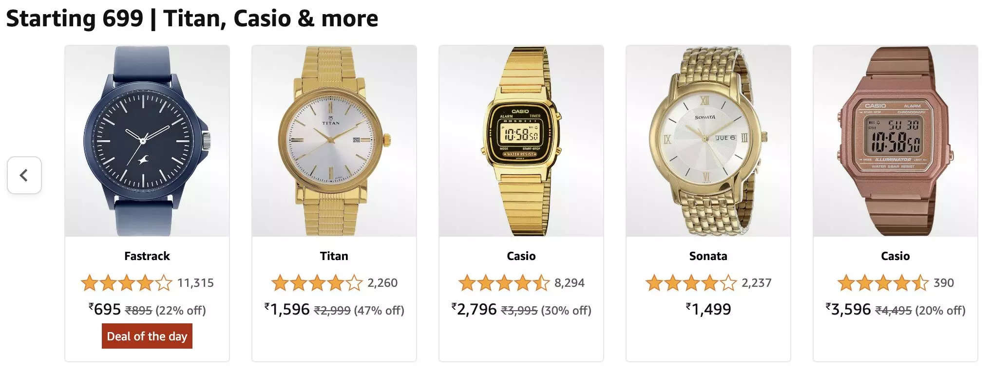 Casio best sale watch discount