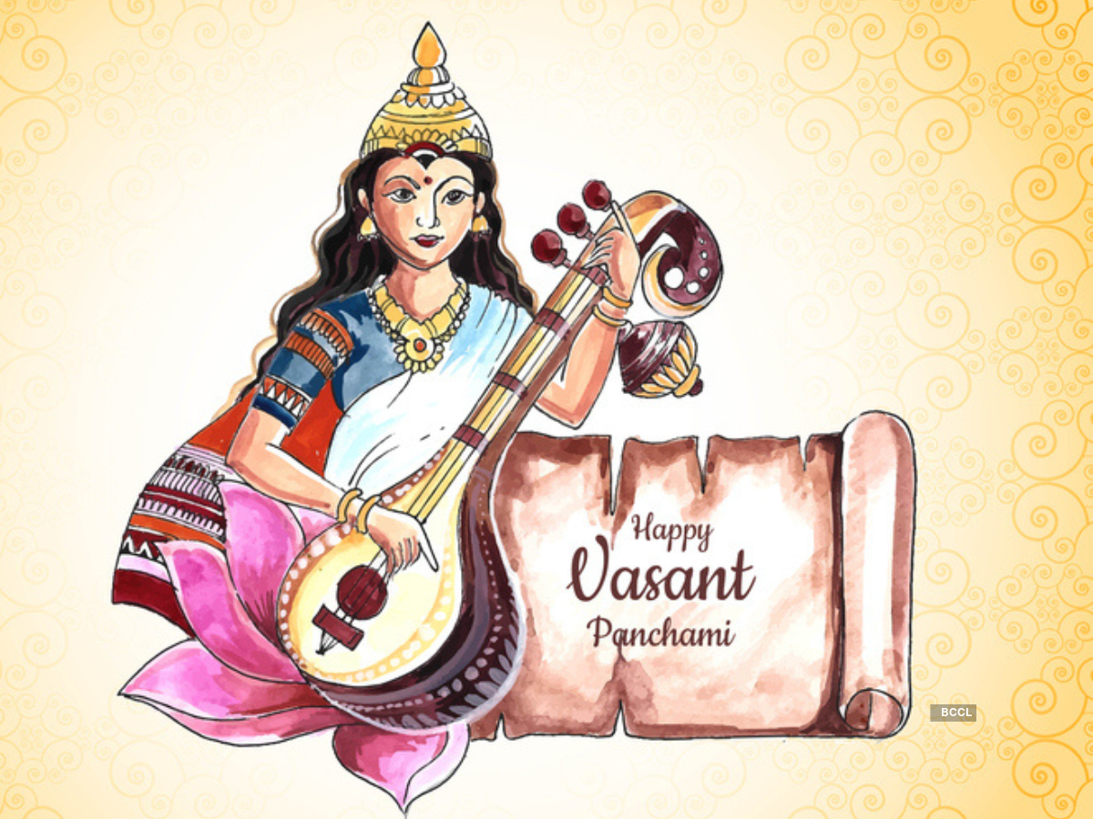 happy basant panchami and saraswati puja 2024 wishes quotes images