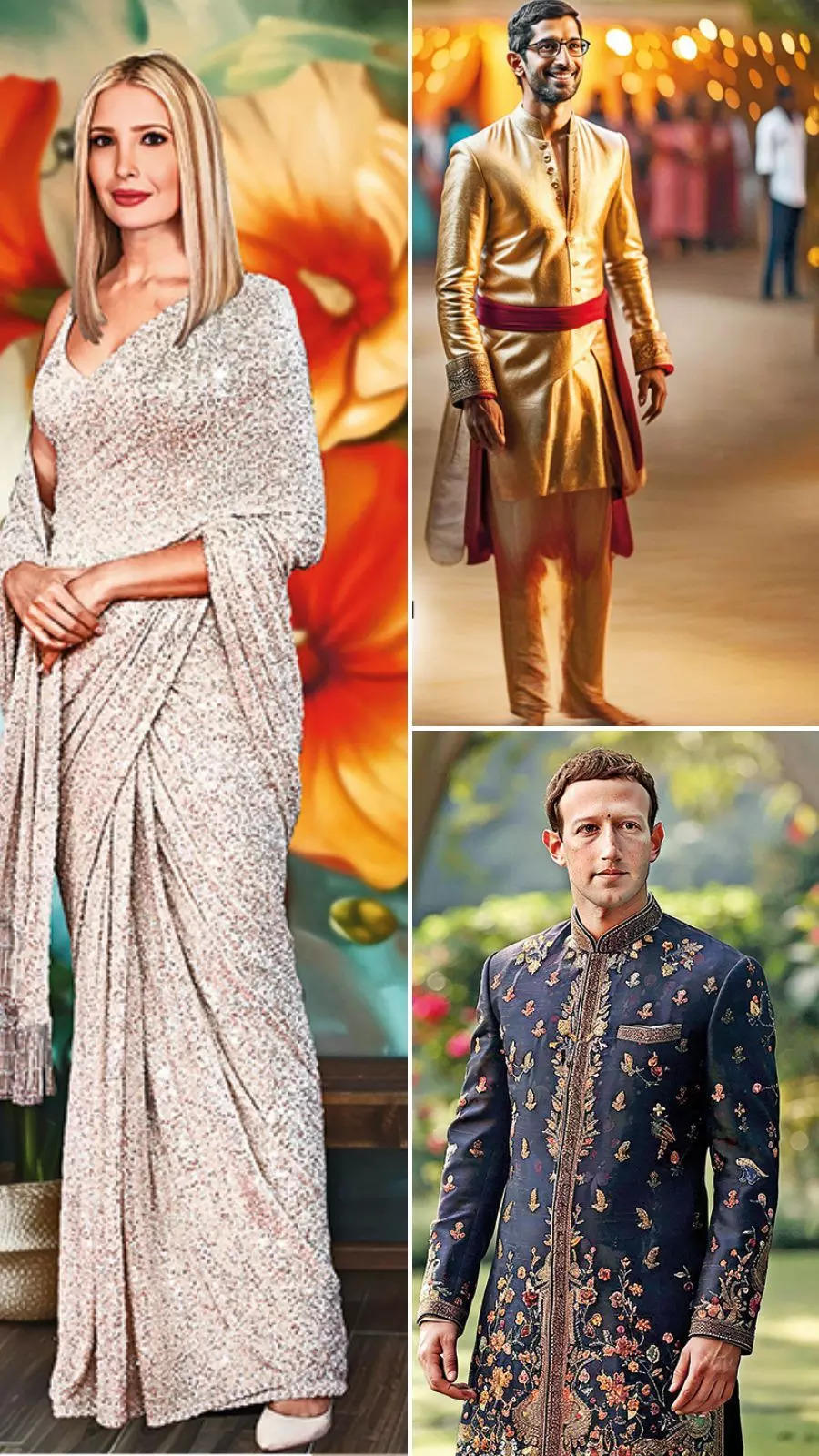 Anant Radhika Pre-Wedding: AI images of international guests in Indian attire 