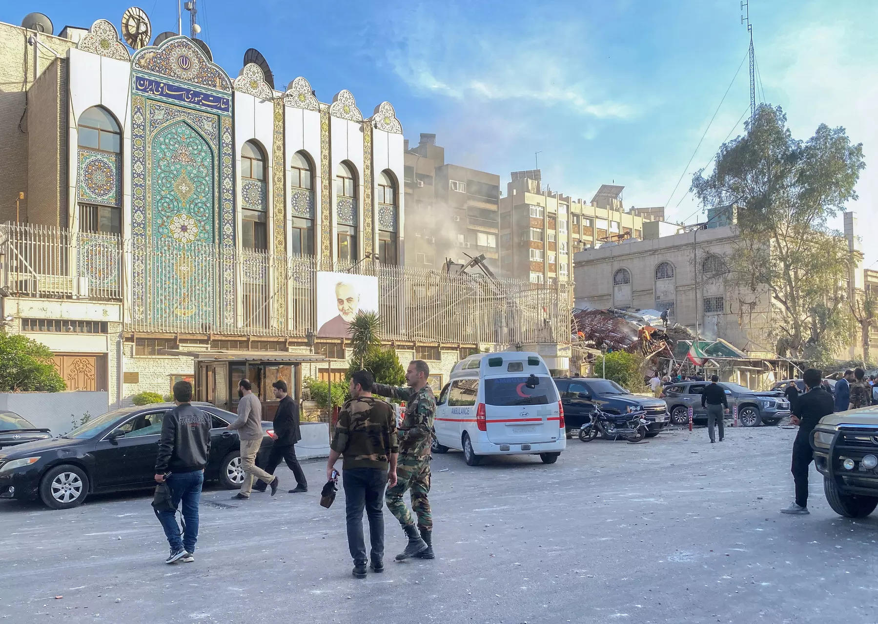 Building close to Iranian embassy hit in Syria, Iranian media report 