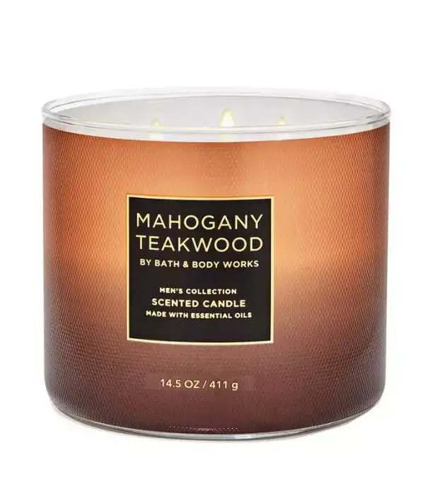 Image for Bath%26BodyWorksMahoganyTeakwood3-WickCandle