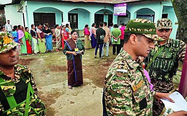 Lok Sabha Elections 2024: EVM destroyed in Manipur, voters coerced to vote for NPF 