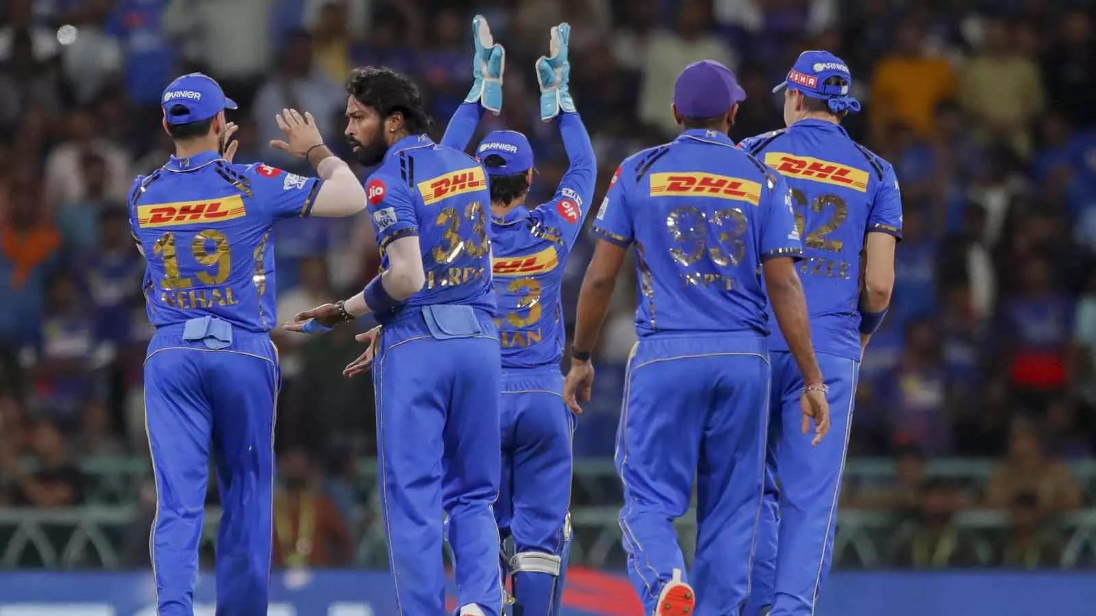 Pandya and all other MI players fined for slow over rate offence against LSG 