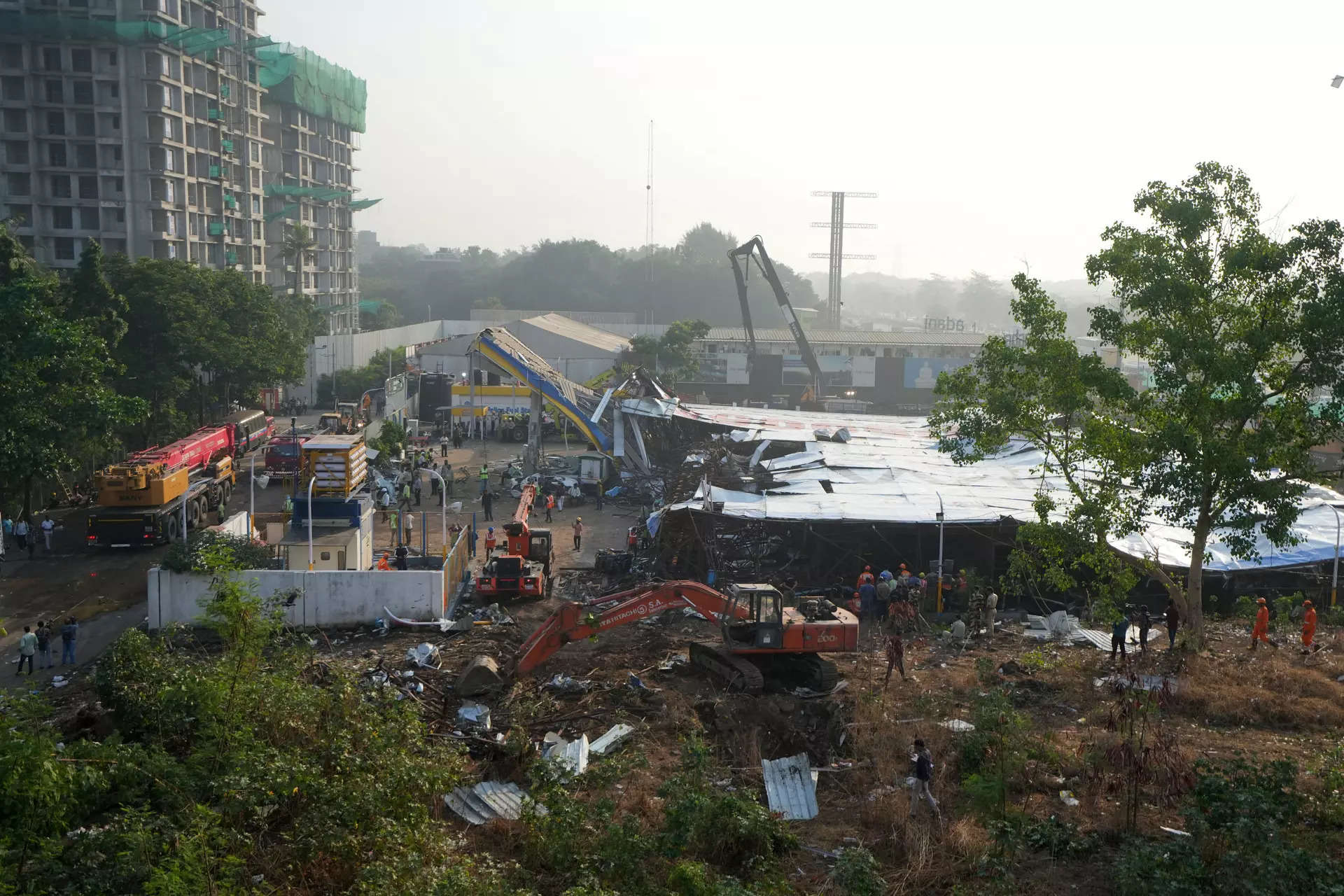 Hoarding crash in Mumbai: 2 more bodies located under debris; rescue ops continue 