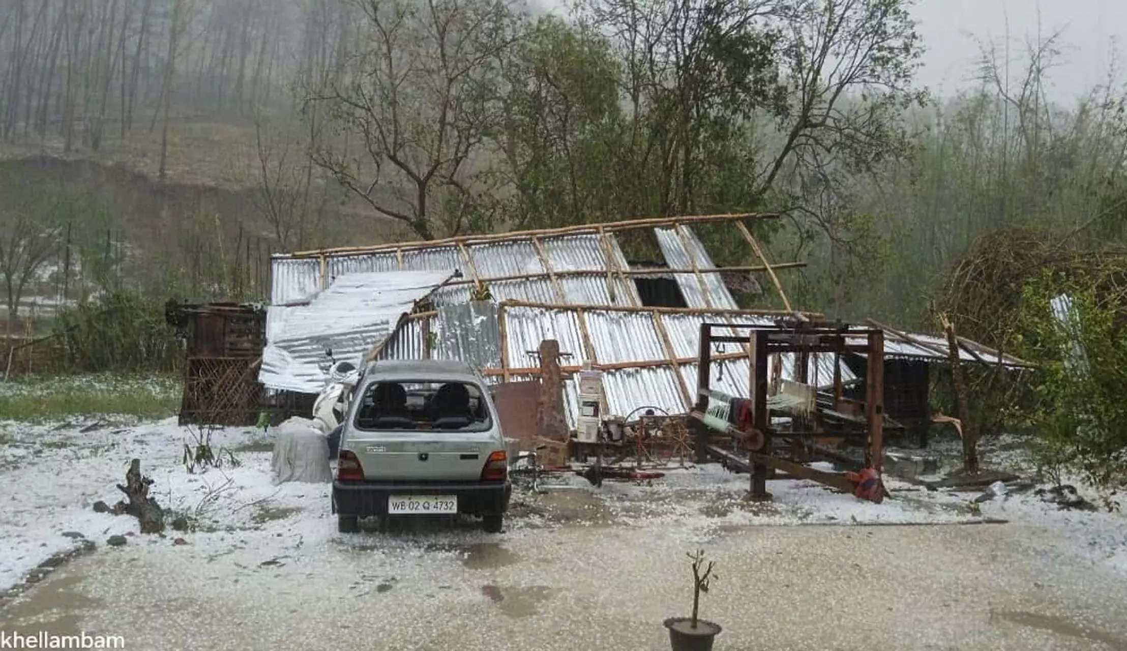 Rain, hailstorm causes extensive damage in Arunachal district 