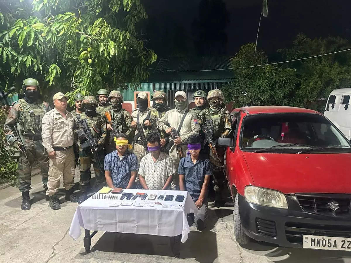 Manipur: Security forces nab three armed cadres of Kangleipak Communist Party (Taibanganba) 