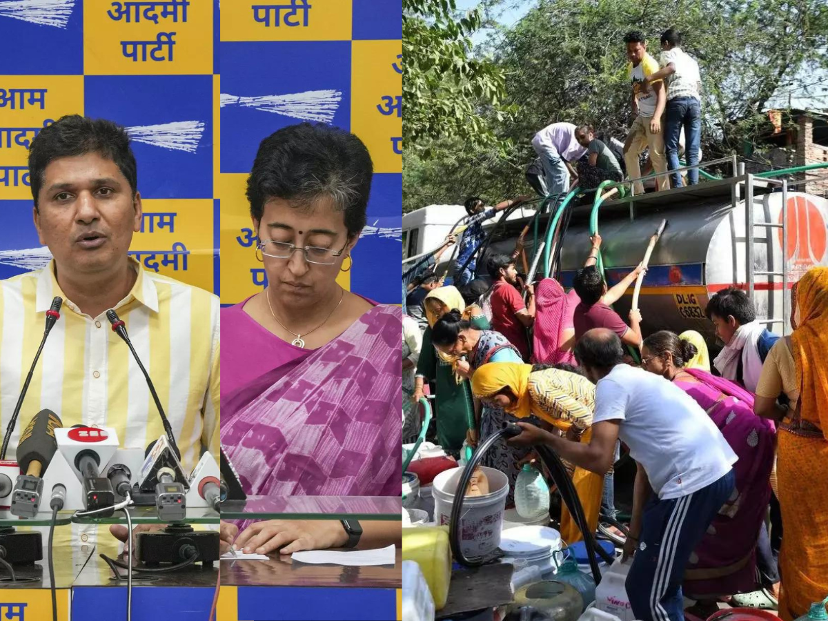 Delhi L-G meets Atishi, Saurabh Bharadwaj over water shortage issue, assures help 