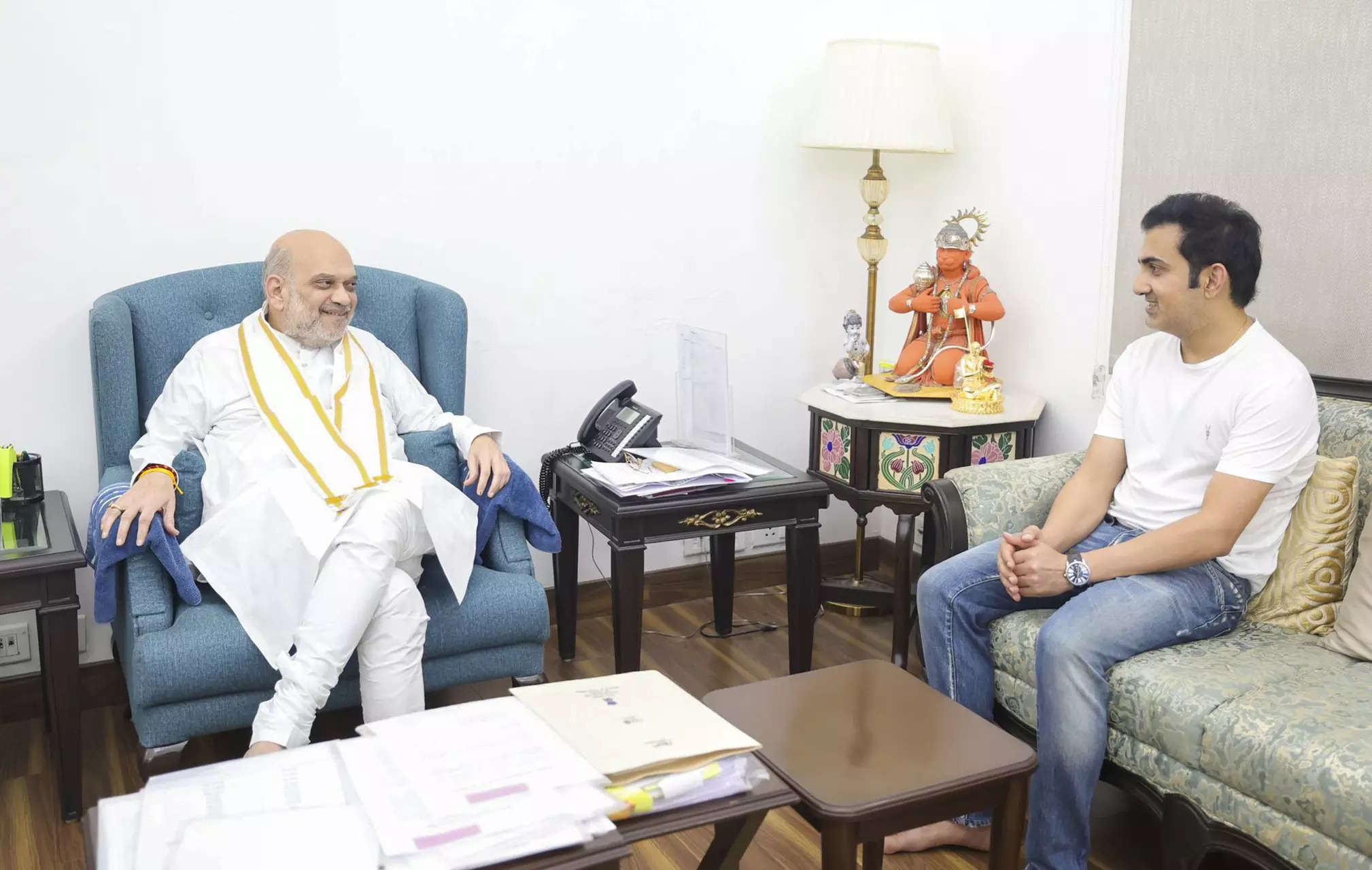Gautam Gambhir meets Home Minister Amit Shah 