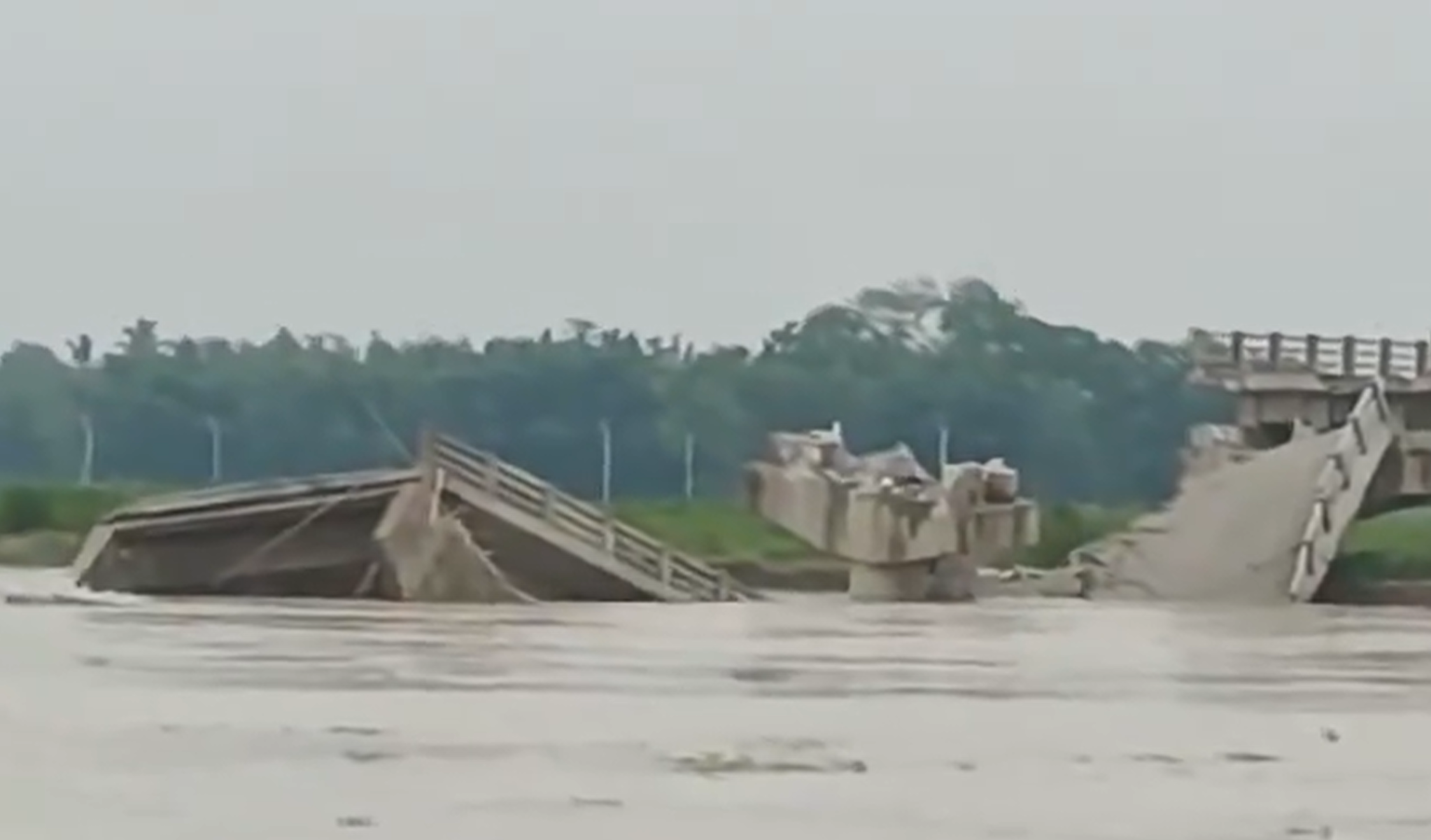 Bihar: Portion of bridge over Bakra River in Araria collapses; Video goes viral 