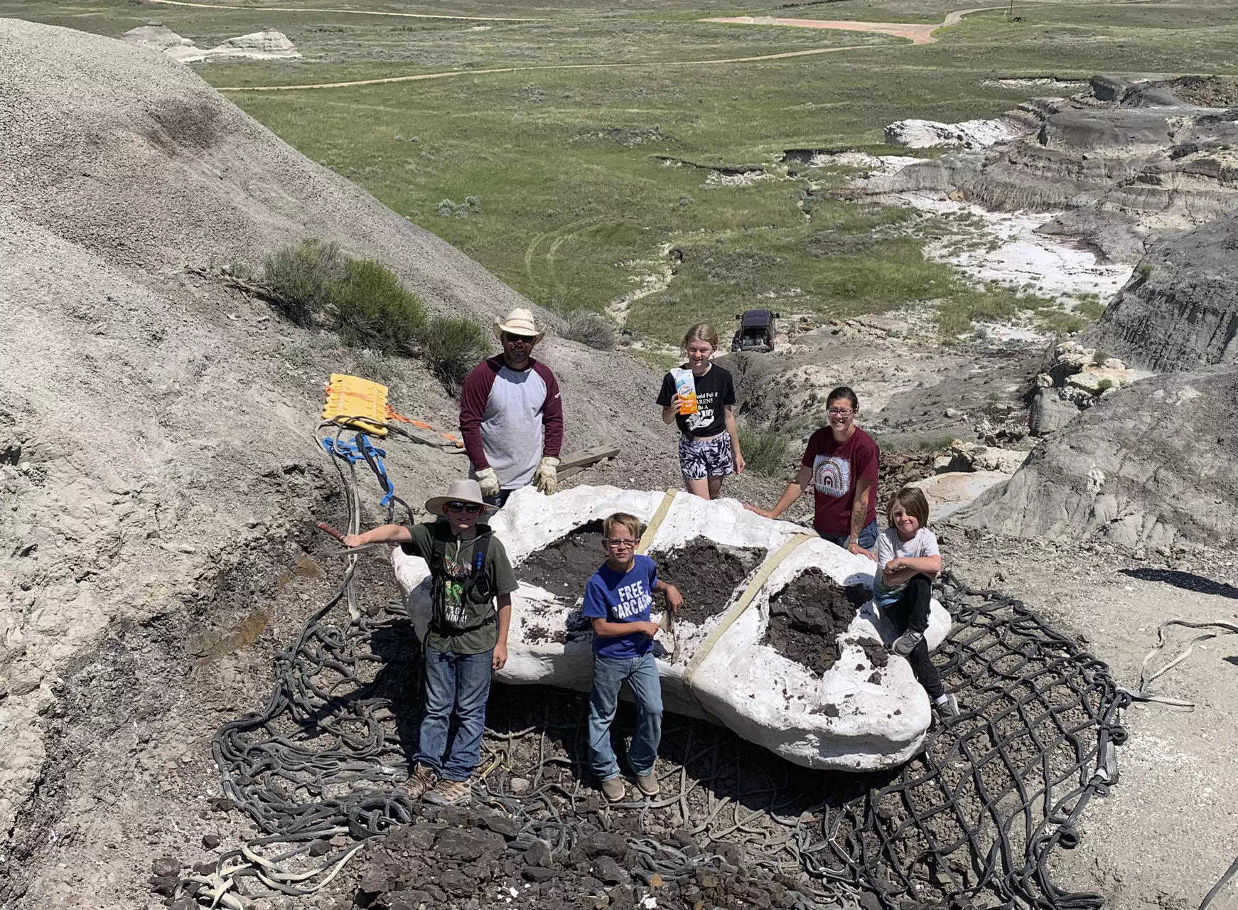 Rare megalodon 'tooth' discovered in a sudden find by fossil-hunter family 