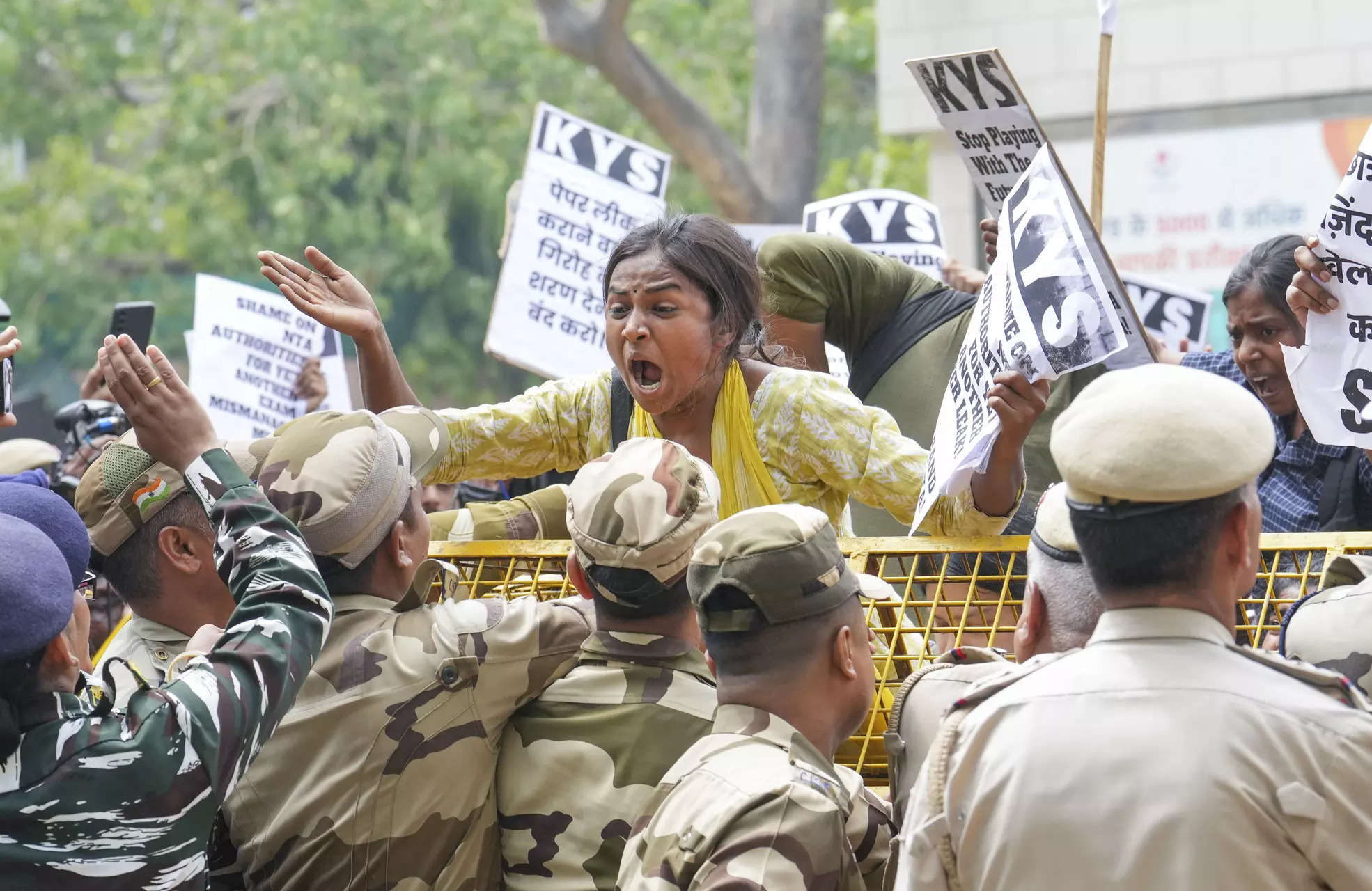 UGC NET cancelled: Around 50 students detained while protesting; ABVP joins agitation 