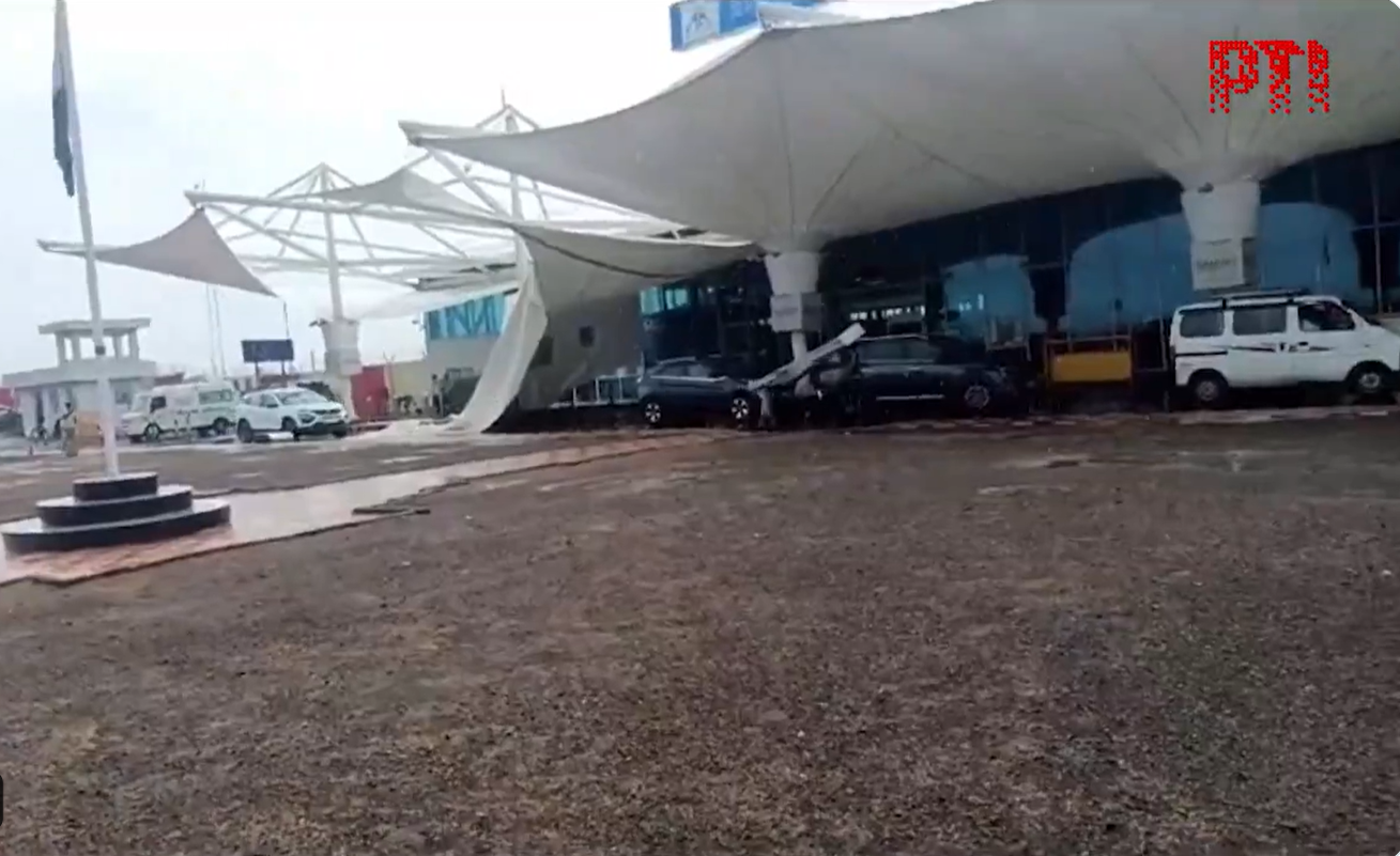 Rajkot Airport incident: After Delhi and Jabalpur, canopy collapses at Rajkot Airport amid heavy rainfall 