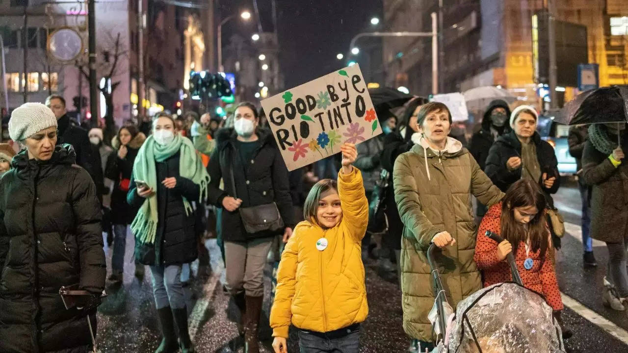 Serbia's green activists rally against Rio Tinto lithium project 