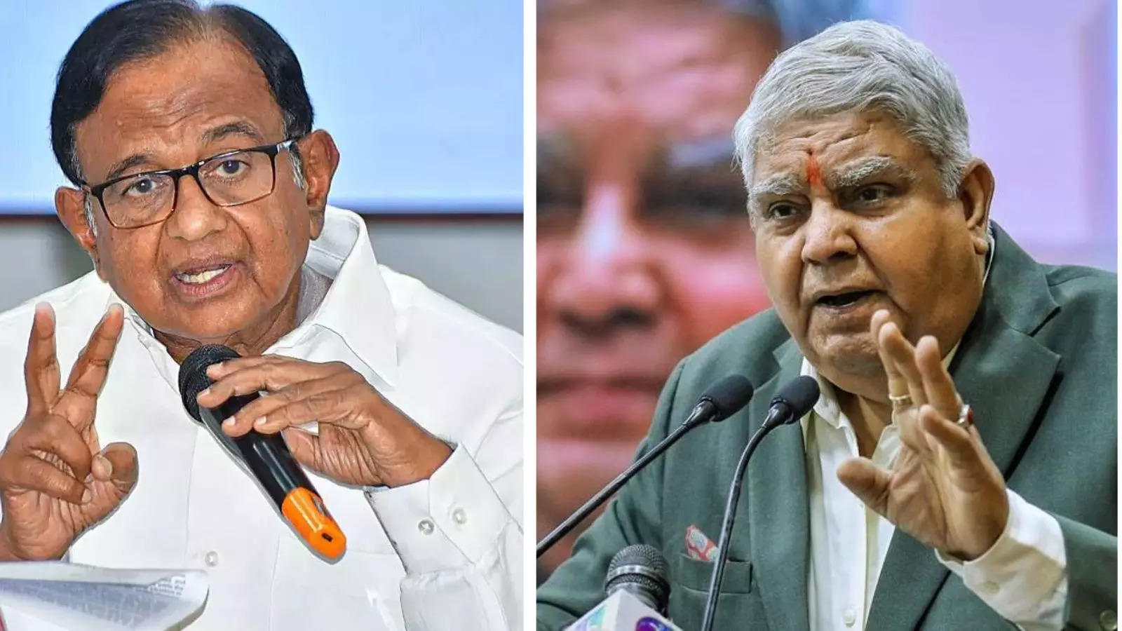 You show your concurrence by observing silence in House: Dhankhar's fresh attack on Chidambaram 