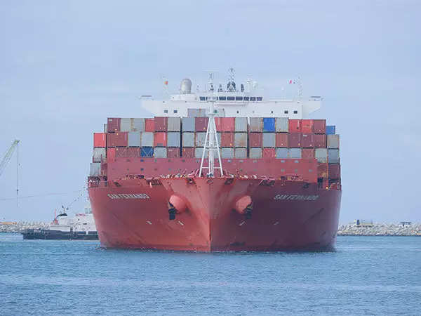 San Fernando, container ship from China, docks at India's largest transhipment port in Kerala 