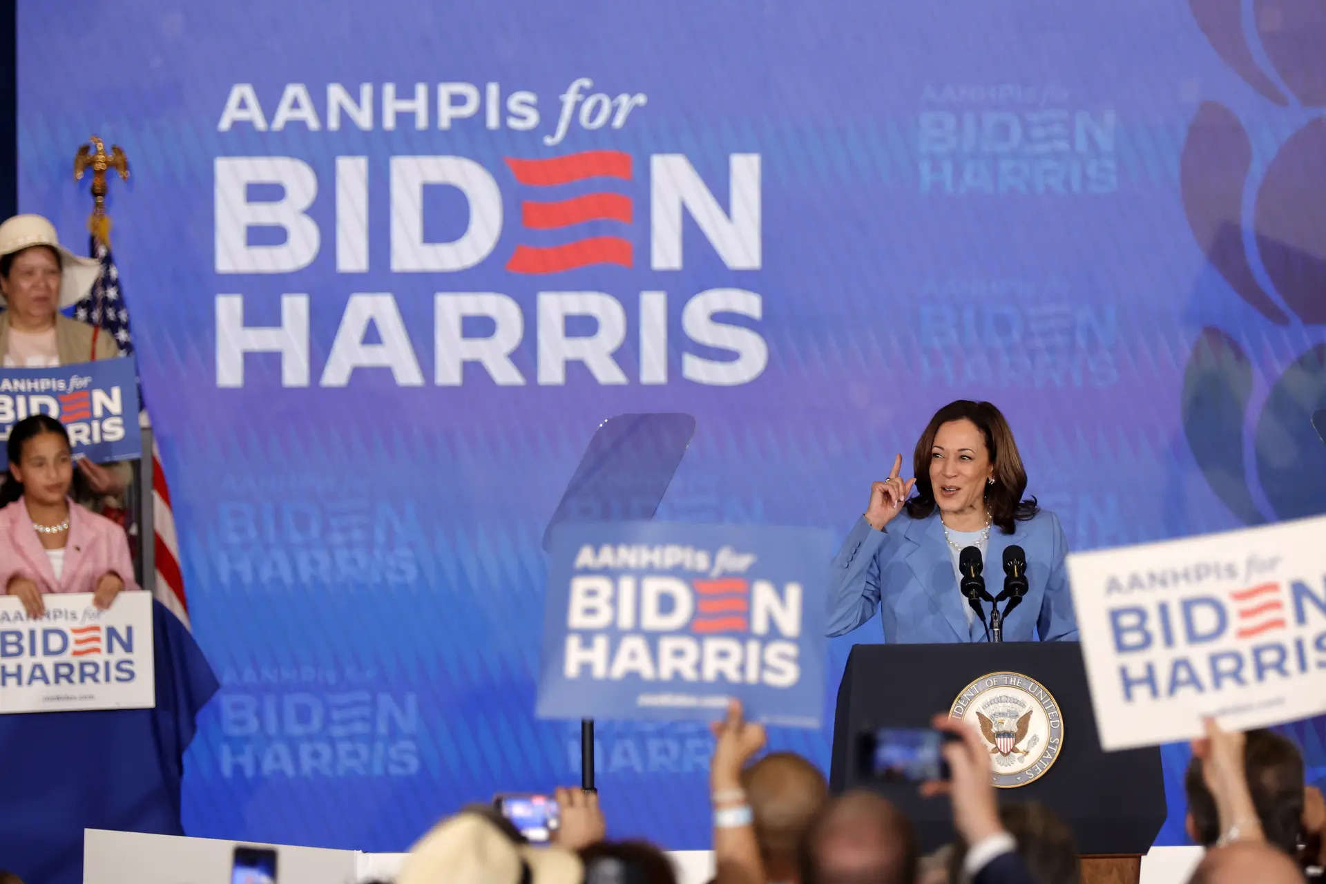 The embattled Biden campaign tests Kamala Harris' strength vs. Trump 