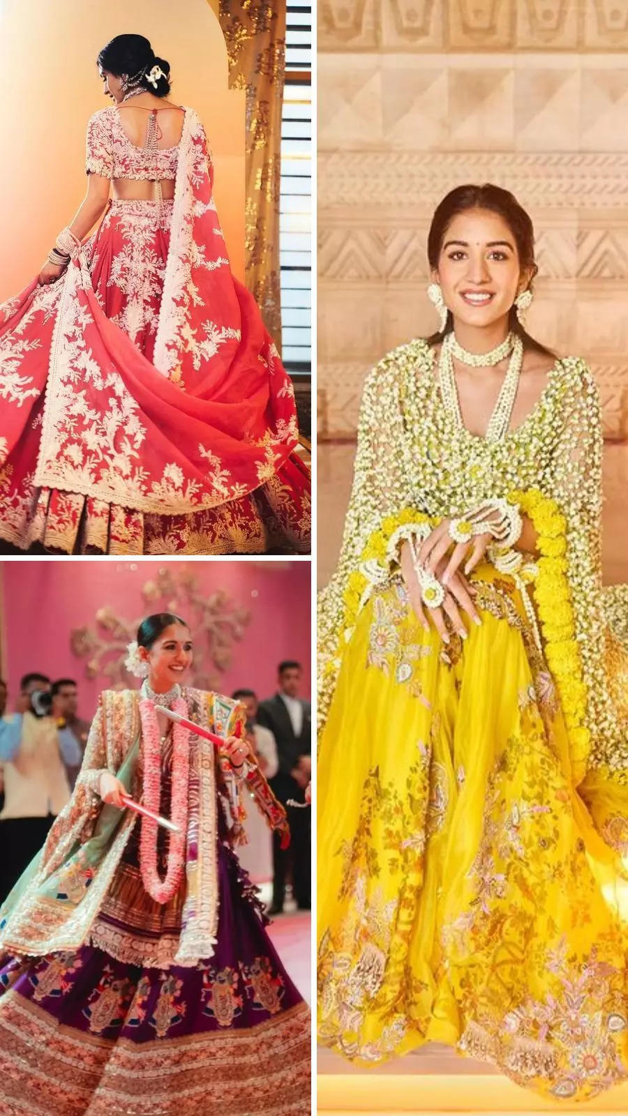 Radhika Merchant's 6 beautiful looks from recent pre-wedding festivities 