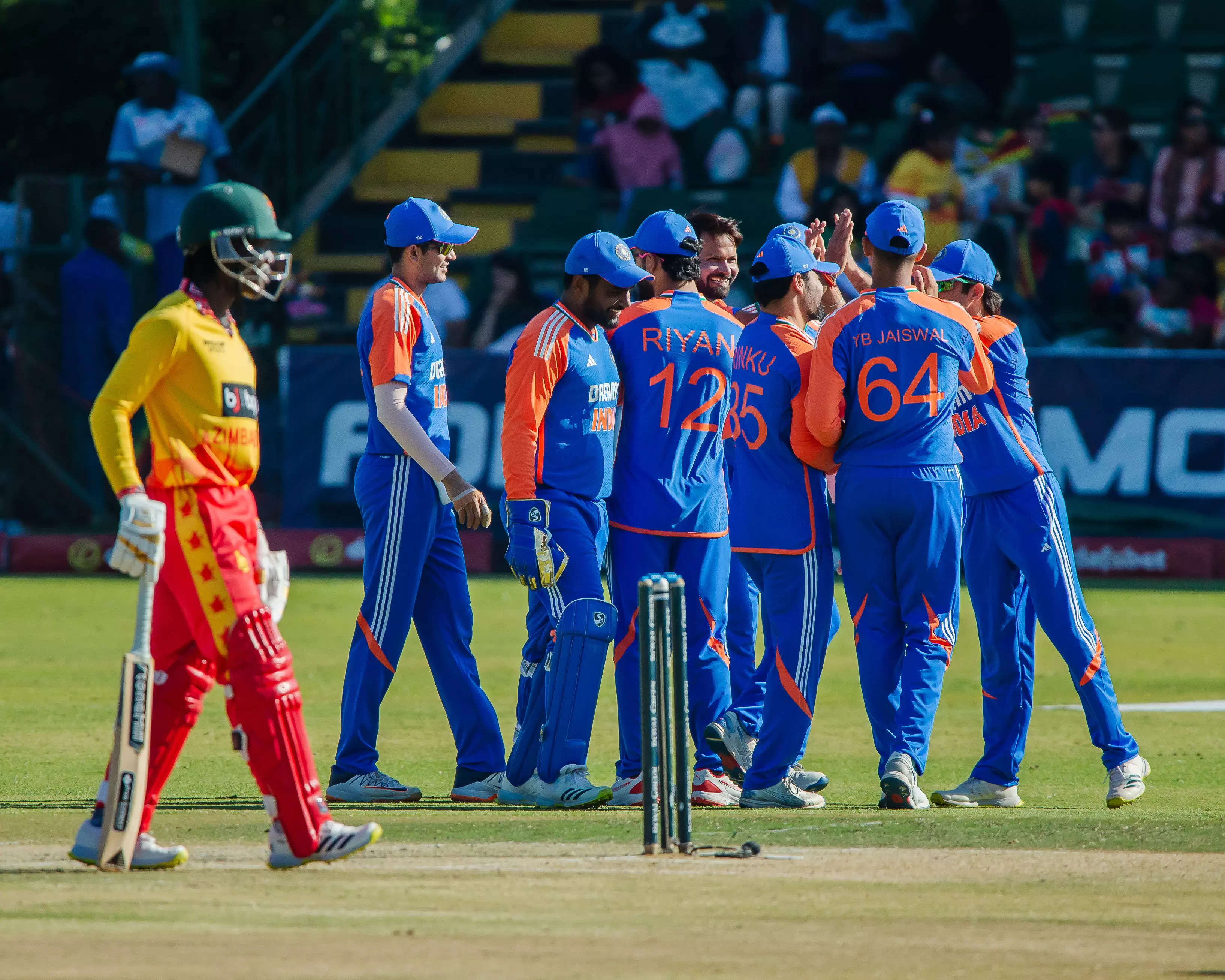 India vs Zimbabwe Updates: India beat Zimbabwe by 42 runs to wrap-up T20I series 4-1; Dube Player of the Match, Sundar Player of the Series