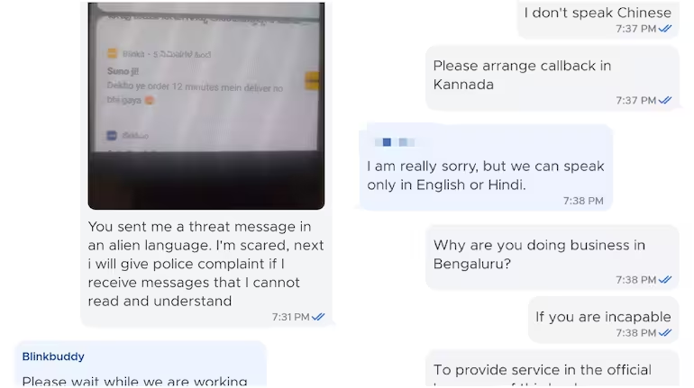 Blinkit under fire after Bengaluru resident threatens legal action over Hindi notifications; post goes viral 
