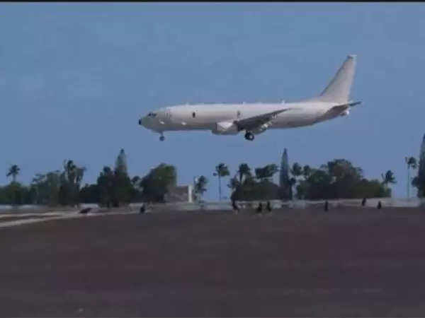Indian Navy P-8I aircraft taking part in US' RIMPAC exercise at Pearl Harbour 