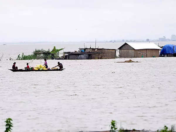 High-level inter-ministerial central team assess areas damaged due to floods in Assam 