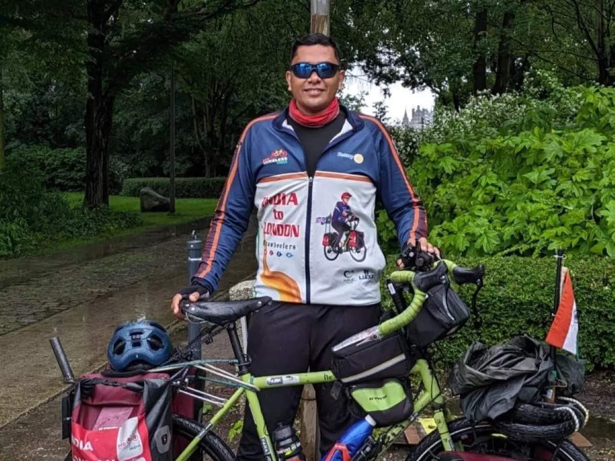 Olympics 2024: Kerala cyclist reaches Paris after covering 22,000 km in 2 years, to cheer for Neeraj Chopra 