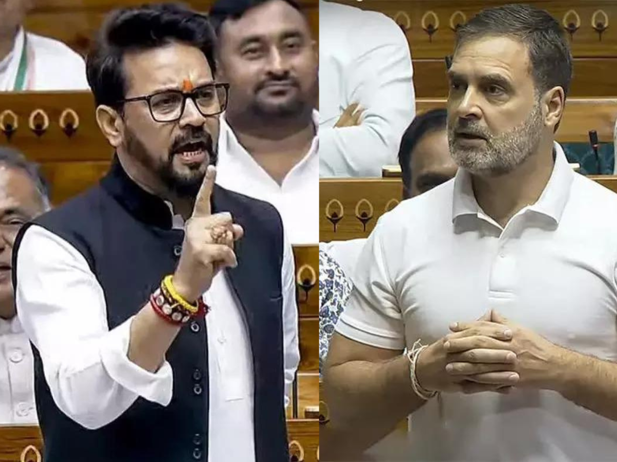 'Jisko Jaat ka Pata Nahi...': Anurag Thakur vs Rahul Gandhi war of words create ruckus in Lok Sabha. Watch video 