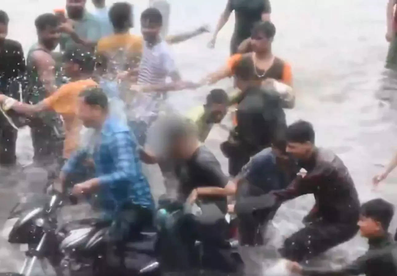 Lucknow waterlogging: Woman on two-wheeler groped, splashed with flooded water near Taj Hotel. Video goes viral 