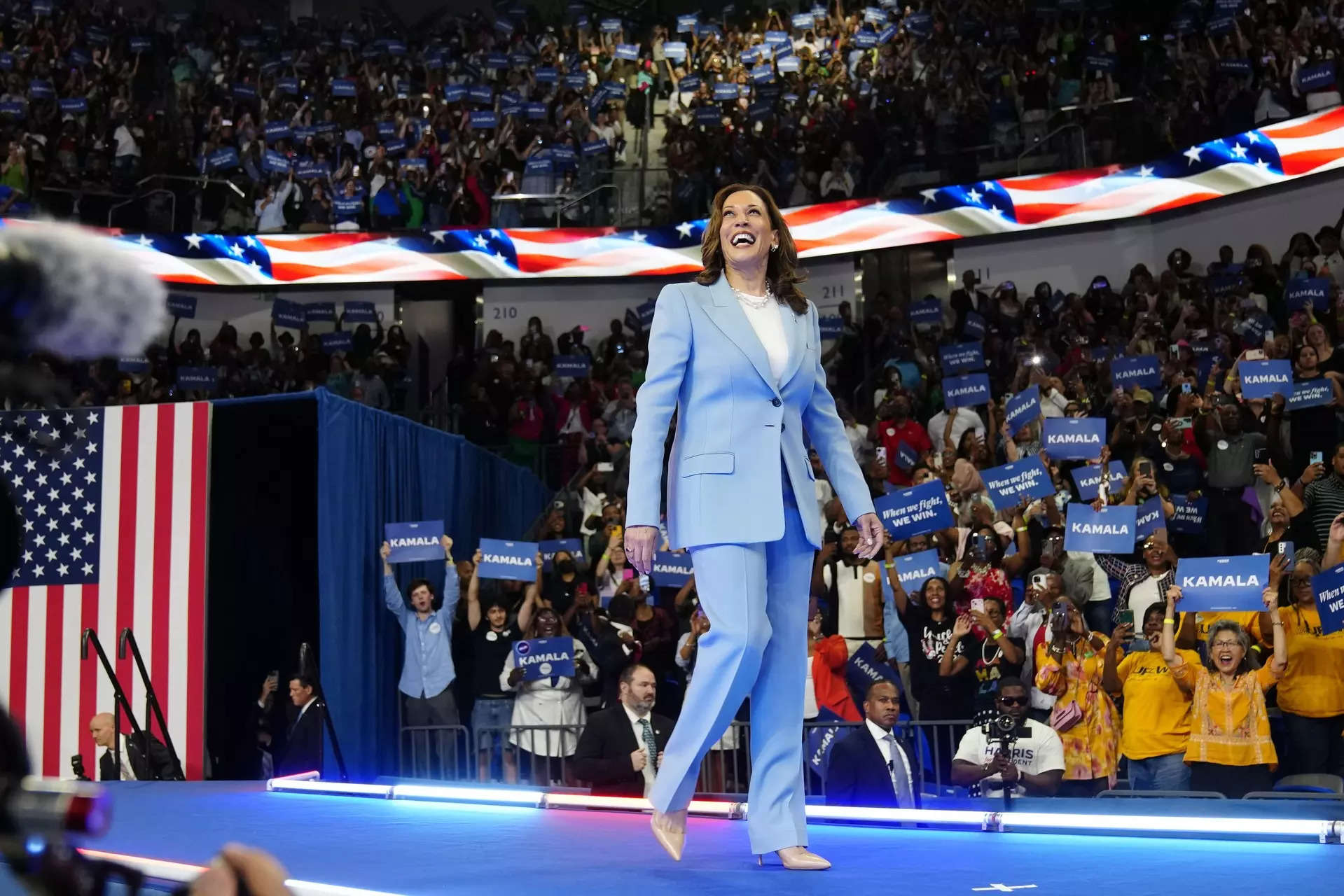 Slip of tongue or gaffe? Kamala Harris calls herself 'president', crowd applauds her wildly 