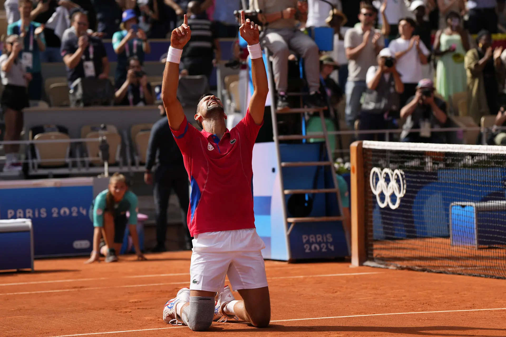 Novak Djokovic wins his first Olympic gold medal by beating Carlos Alcaraz in the men's tennis final 