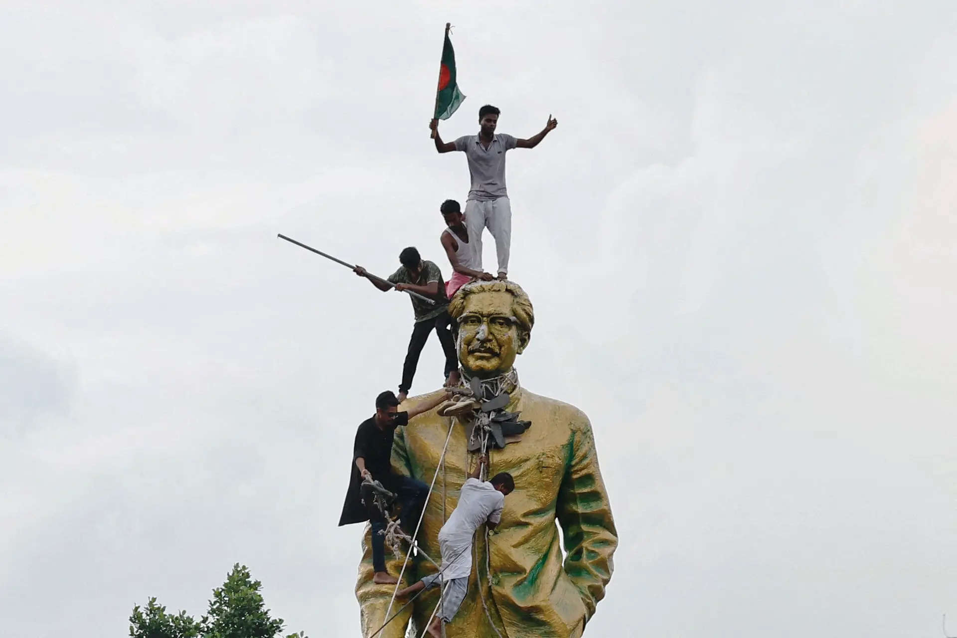 Sheikh Mujibur Rahman: Bangladesh's founding father gets the Saddam Hussein treatment after Sheikh Hasina's downfall 