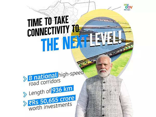 India introduces 8 national high-speed road corridors spanning 936 km, with investment of Rs 50,655 cr 