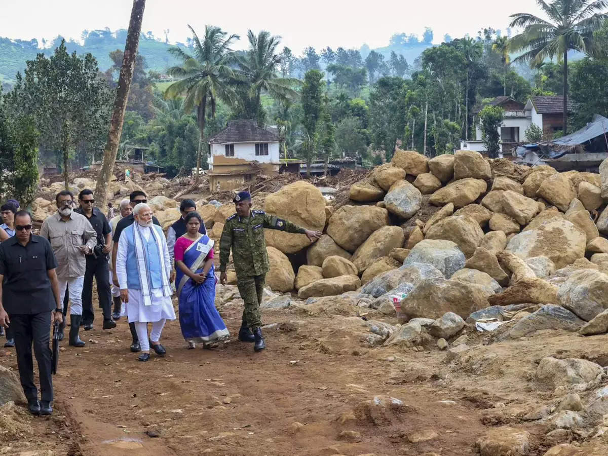 PM Modi visits disaster-hit Chooralmala in Wayanad: From aerial views to ground realities 