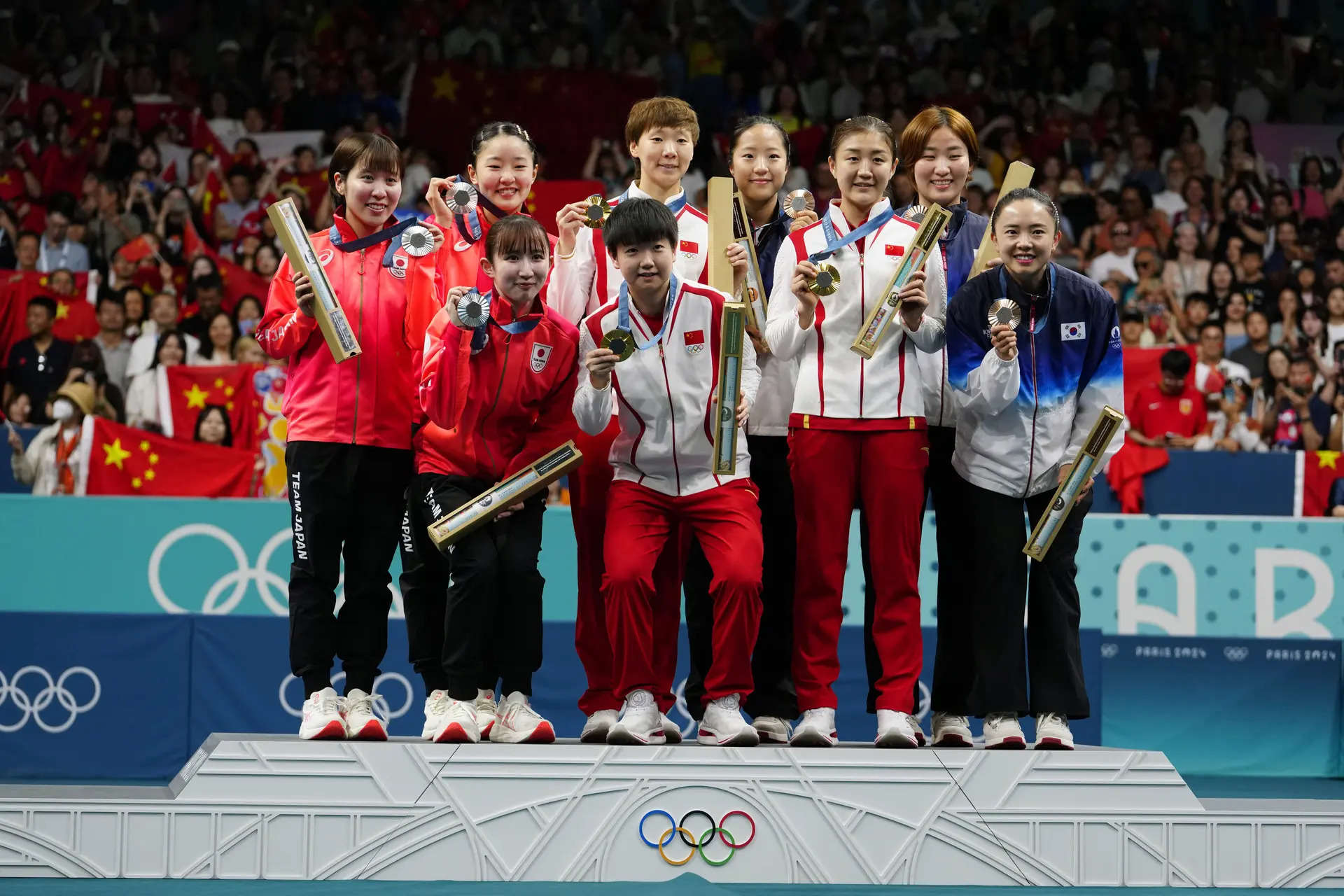 China grab 300th Olympic gold medal with women's team victory in table tennis 