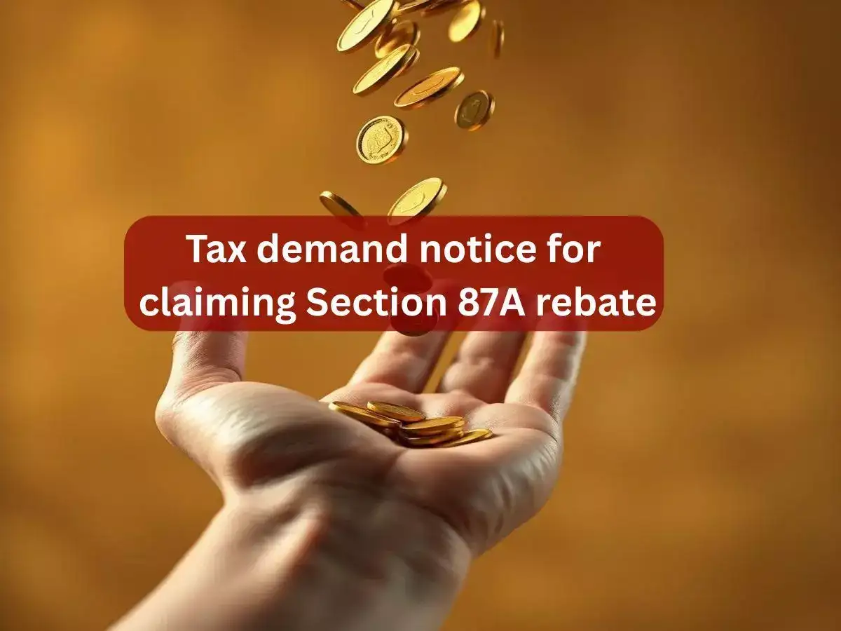Payback the Section 87A rebate amount claimed against capital gains, says the tax demand notice; What are your options?