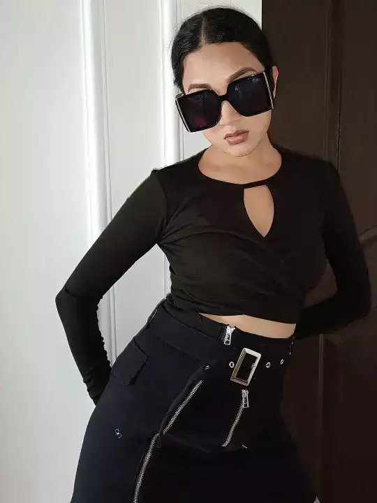 Image for TokyoTalkiesBlackRegularCropTop