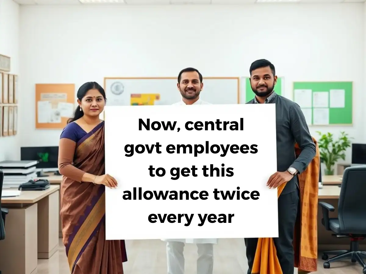 Now, central government employees will get this allowance more than once a year
