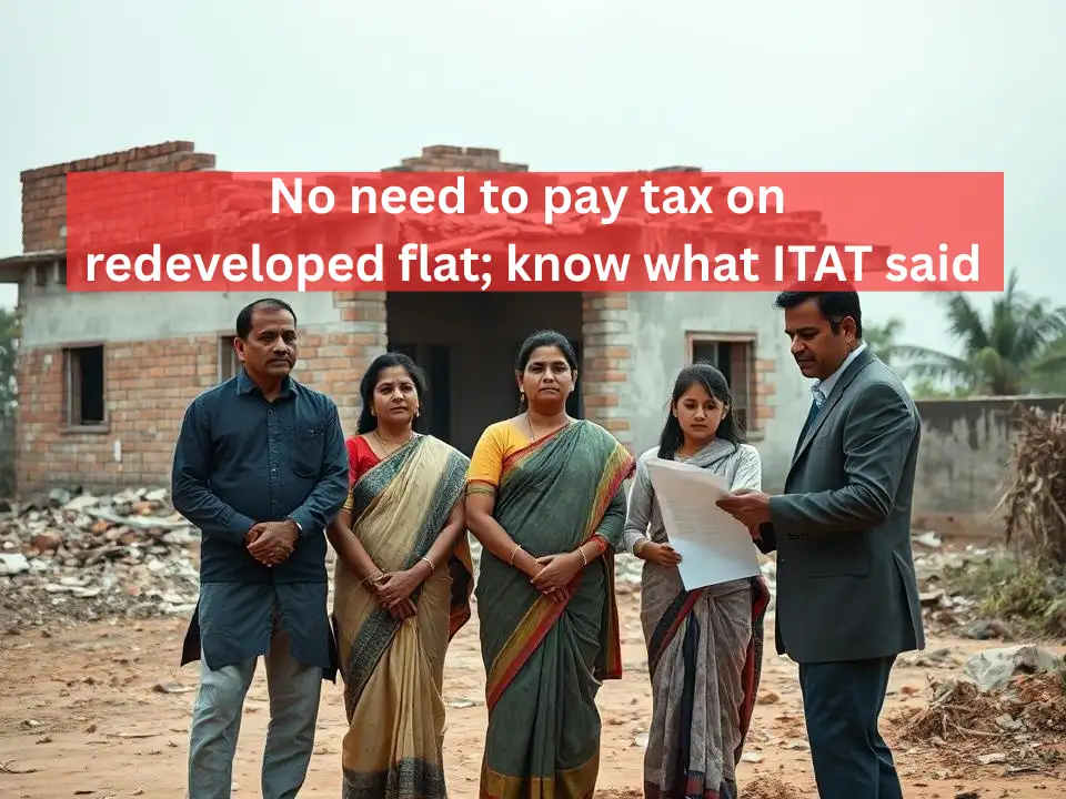 Big relief for flat owners: No income tax payable if you get a new flat in exchange for old, rules Mumbai ITAT