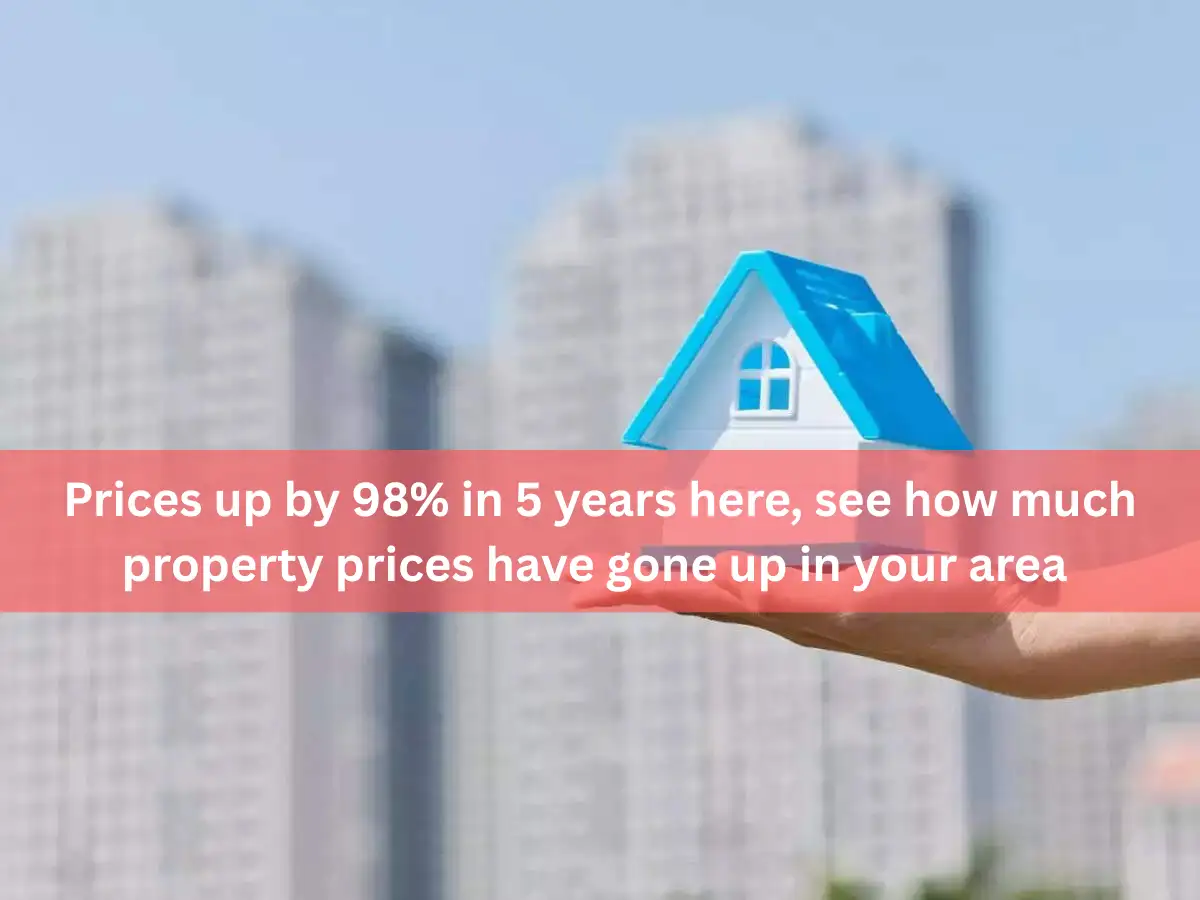 This area in Delhi-NCR saw a 98% property price rise in the last 5 years, see how much property prices appreciated in your locality