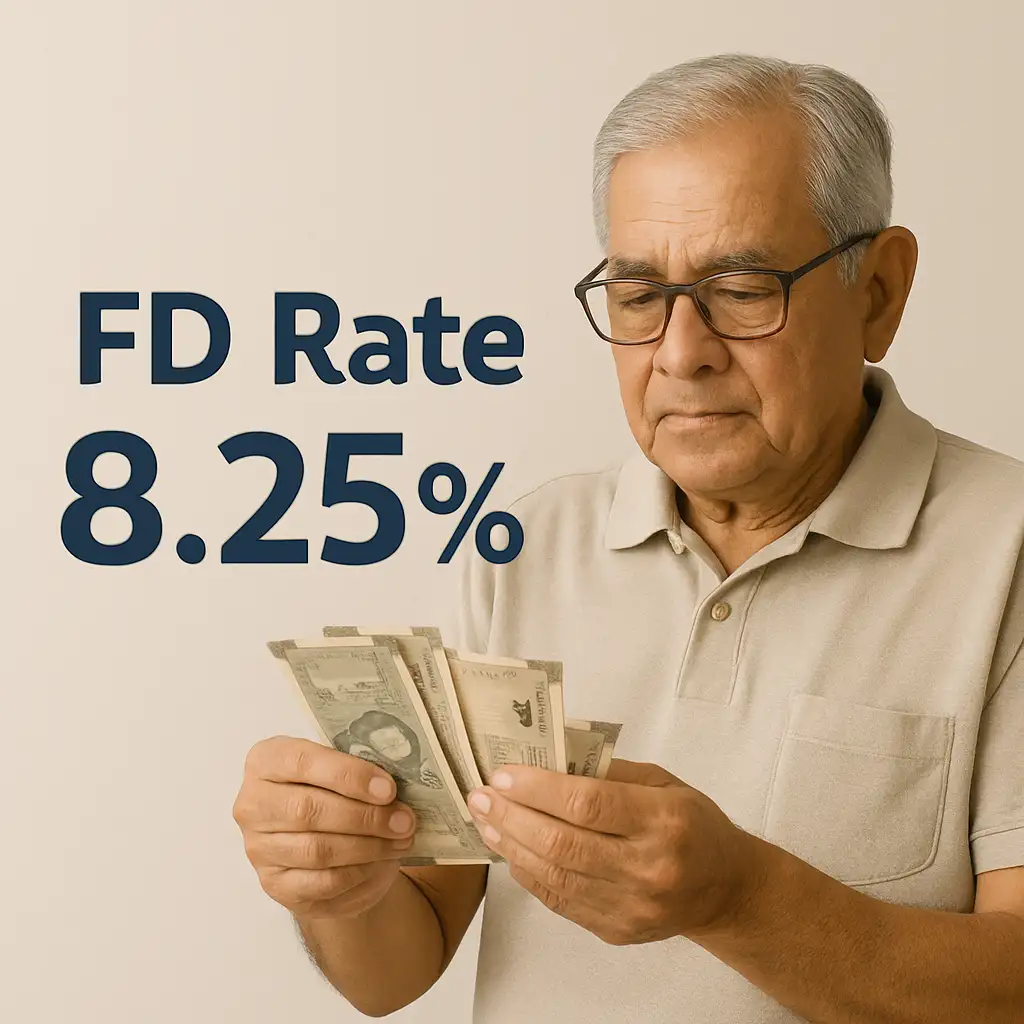 FD interest rate up to 8.25% for senior citizens investing for one year tenure